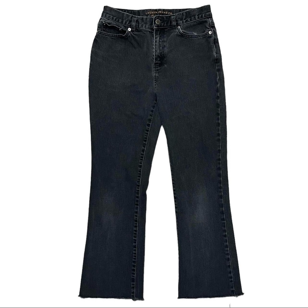 Lauren Ralph Lauren Black Bootcut Flared Jeans Size 6